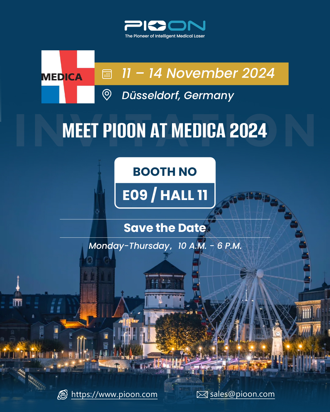 Meet PIOON at MEDICA 2024: Explore the Forefront of Clinical Excellence! 